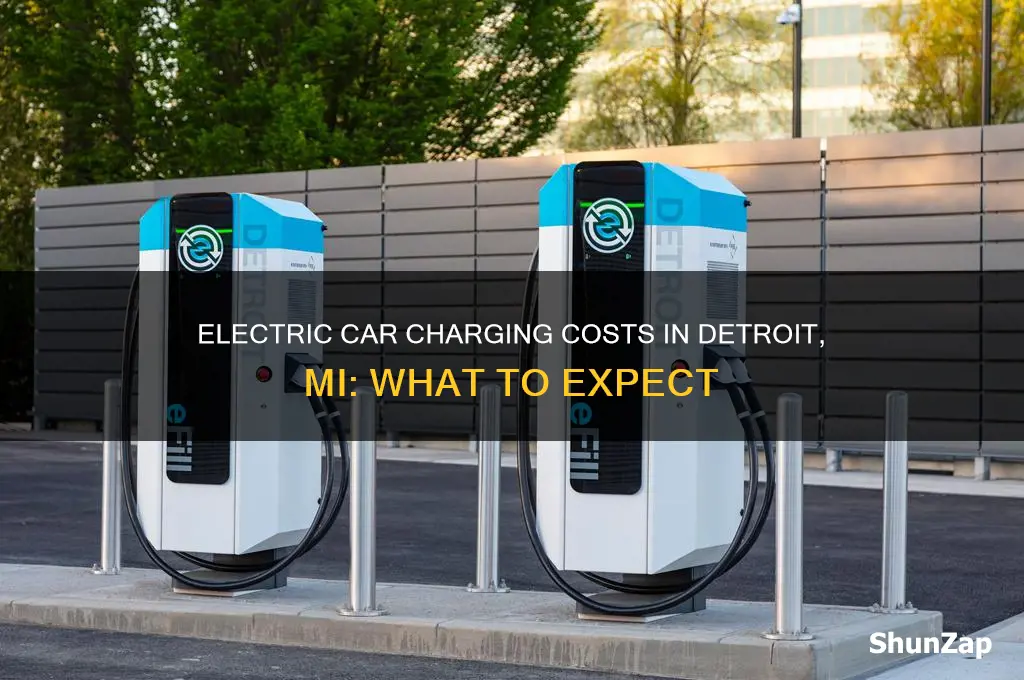 how much does electric car charging cost detroit mi
