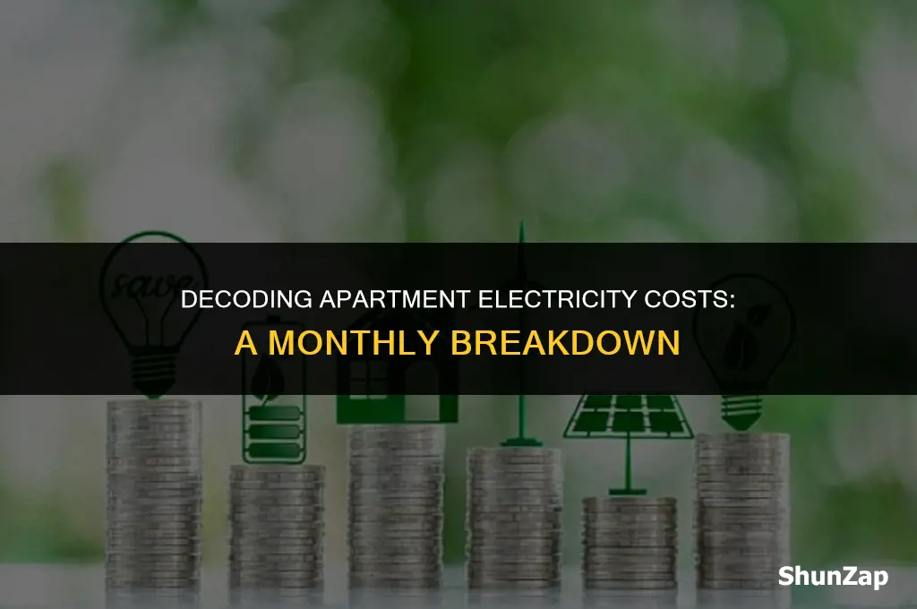 how much does electric cost per month in an apartment
