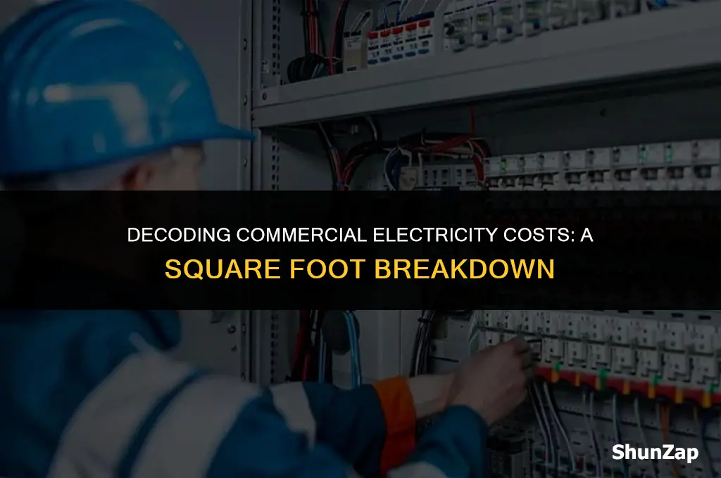 how much does electric cost per square foot commercial