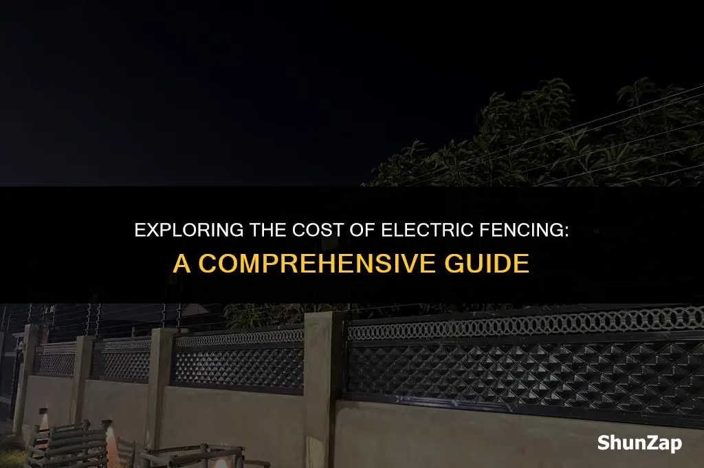 how much does electric fenc