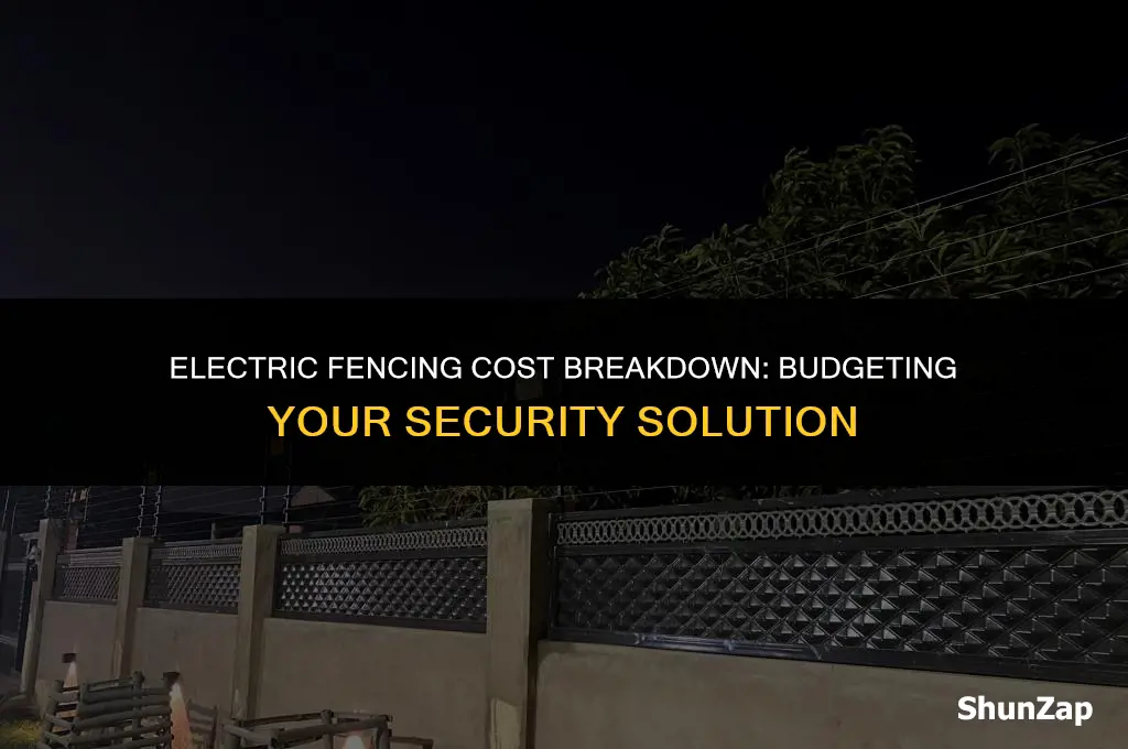 how much does electric fencing cost per metre