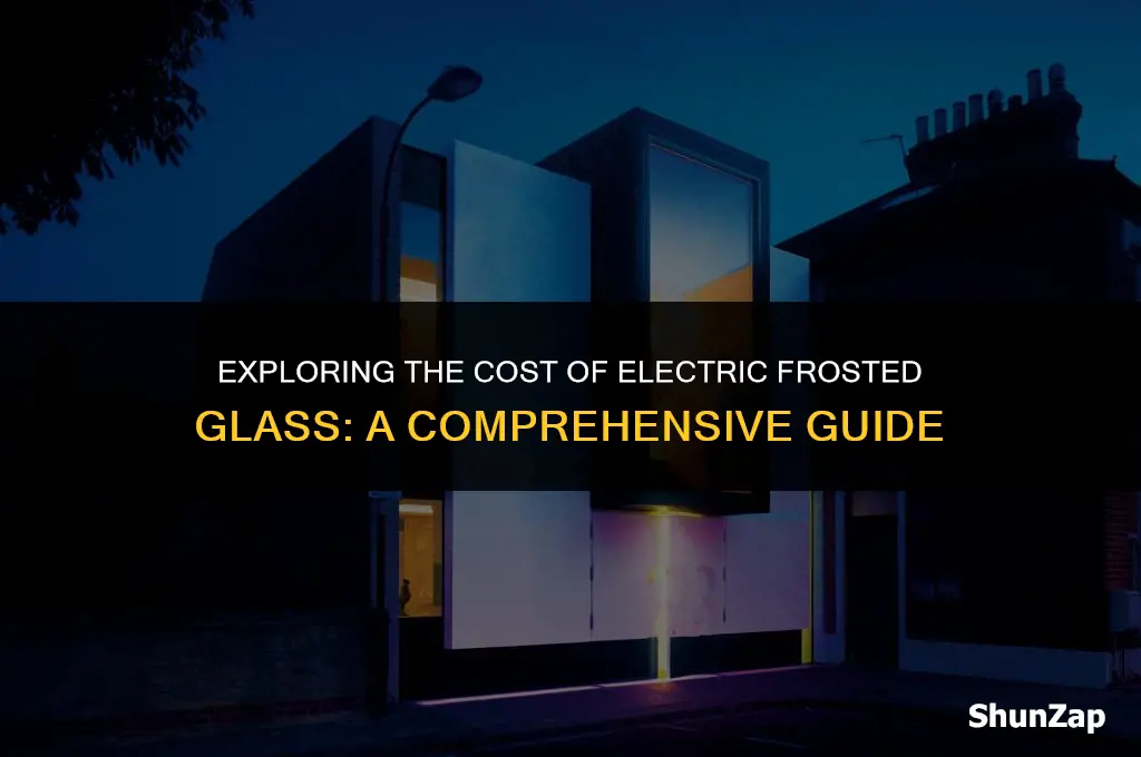 how much does electric frosted glass cost