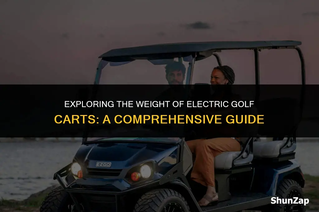 how much does electric golf cart weigh