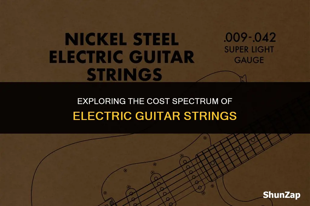how much does electric guitar strings cost