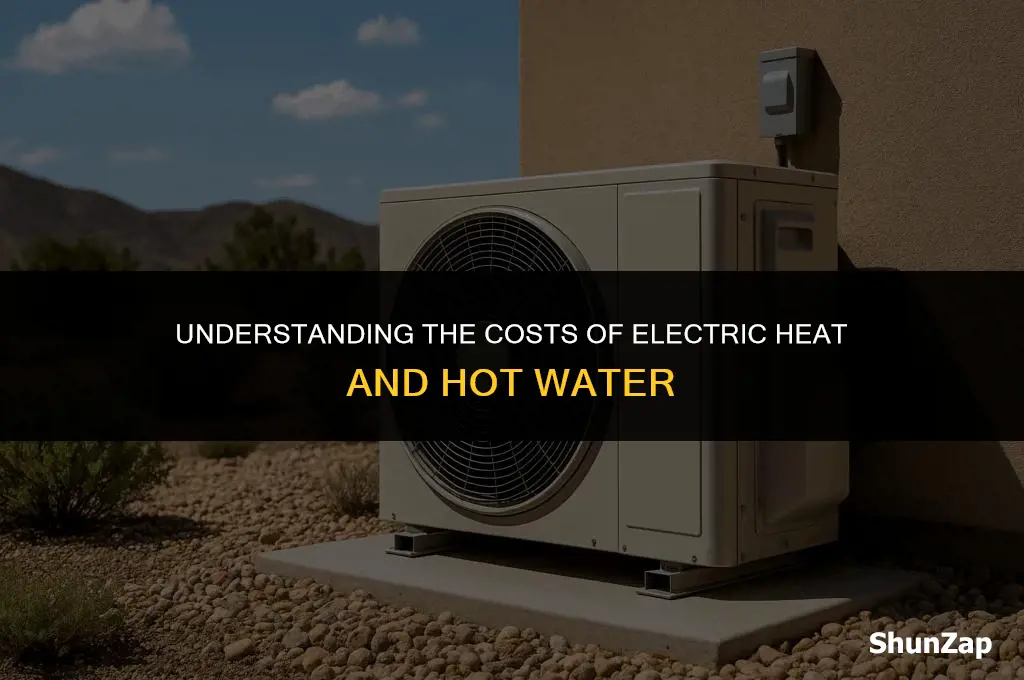 how much does electric heat and hot water cost