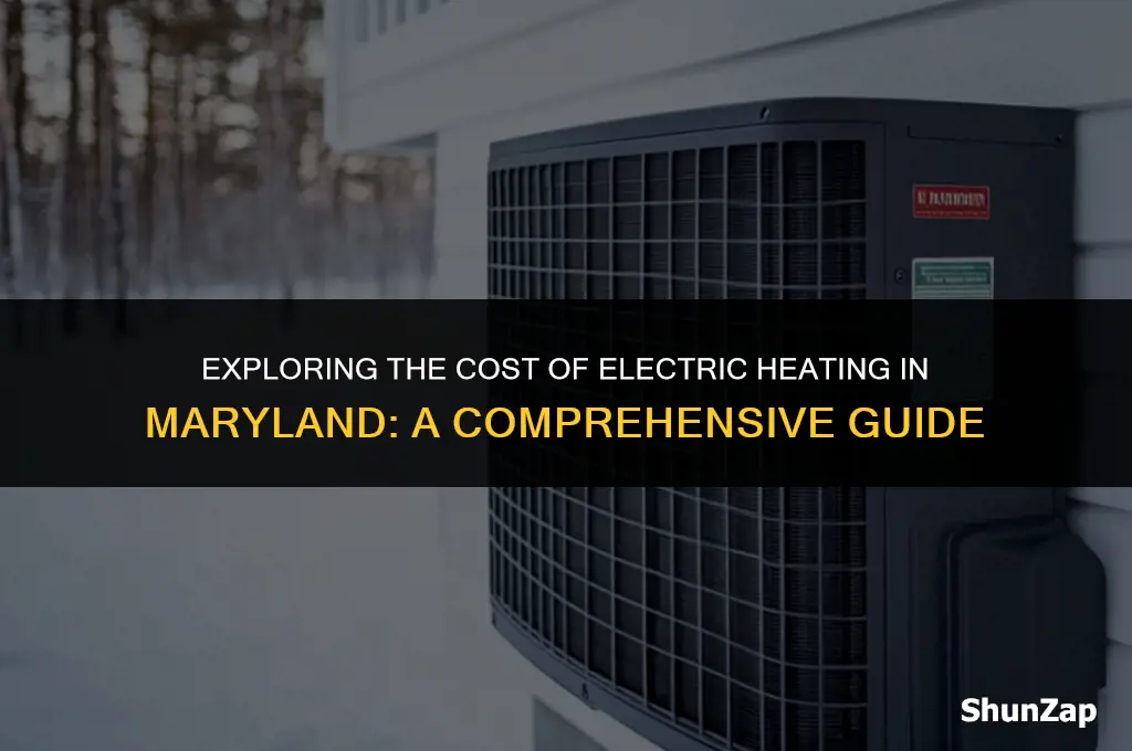 how much does electric heat cost md