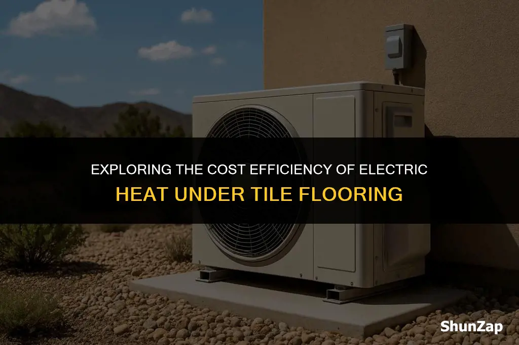 how much does electric heat cost under tile