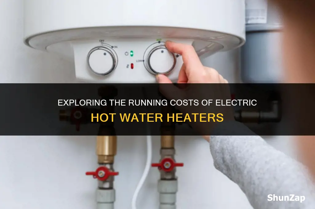 how much does electric hot water heater cost to run