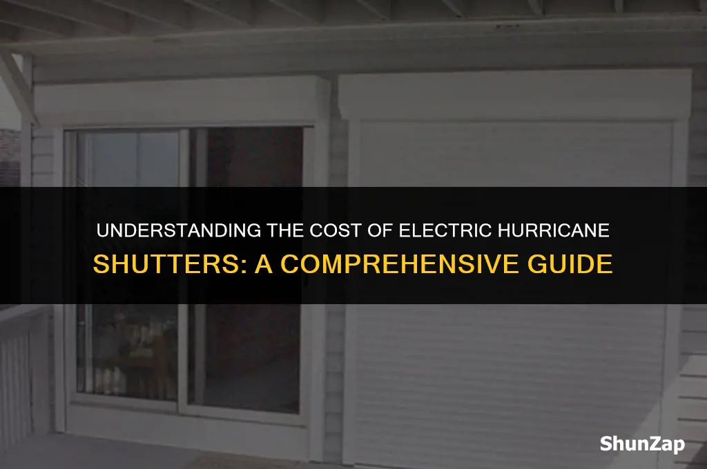 how much does electric hurricane shutters cost