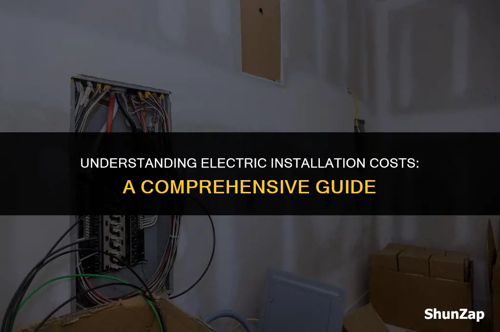 how much does electric installation cost