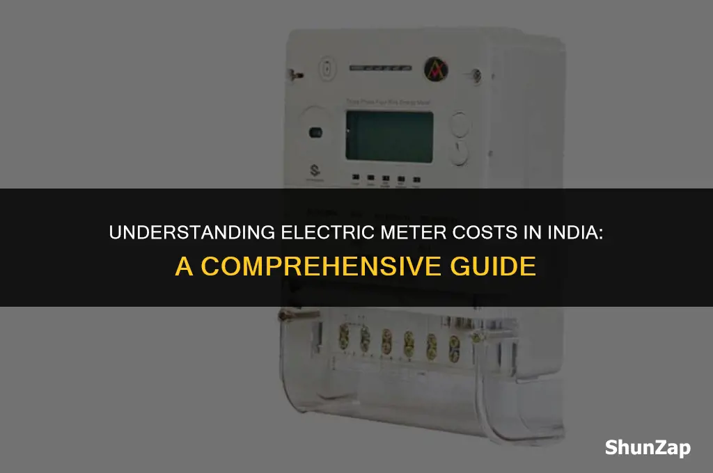 how much does electric meter cost in india