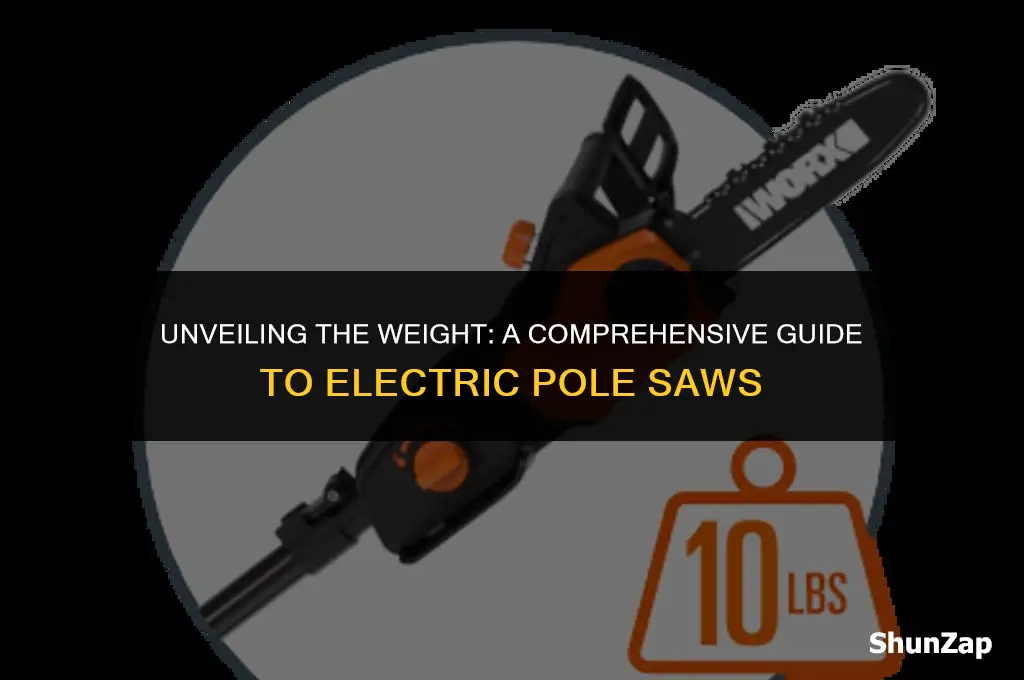 how much does electric pole saw weigh
