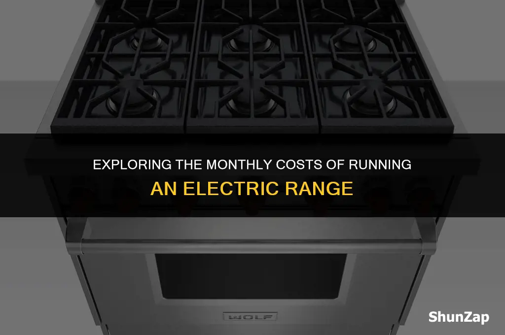 how much does electric range cost per month