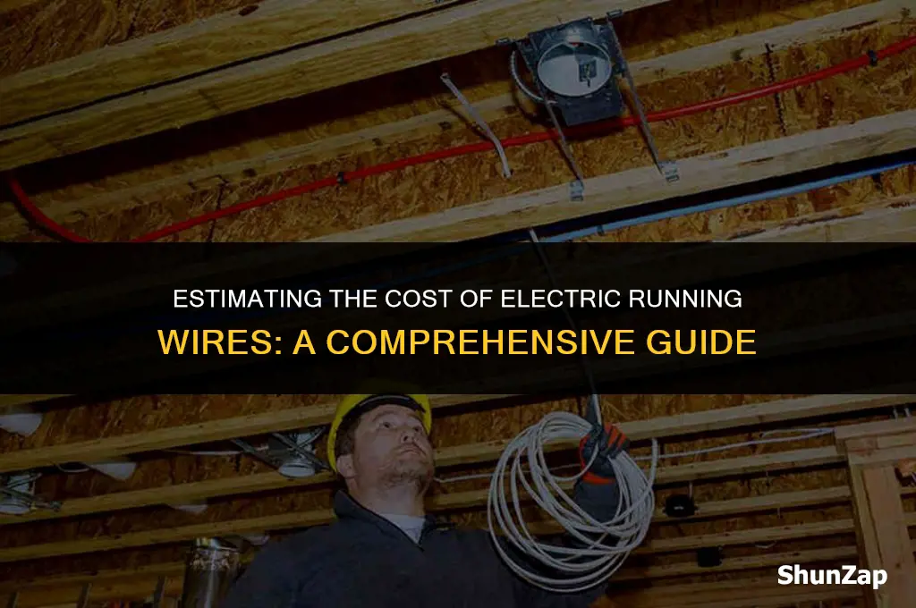 how much does electric running wires cost