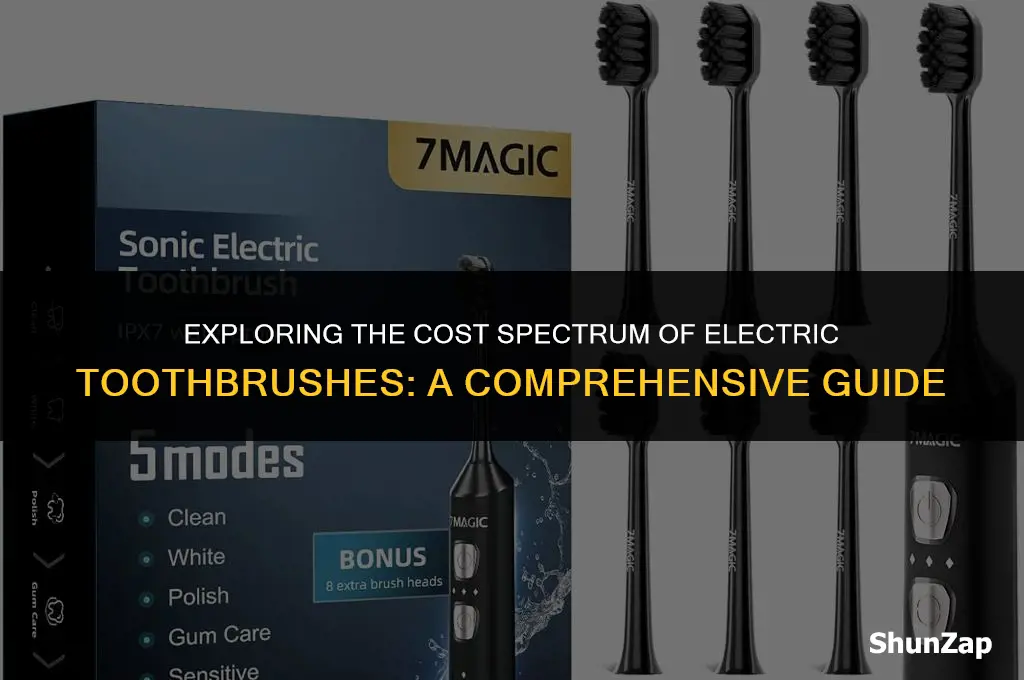 how much does electric toothbrush cost