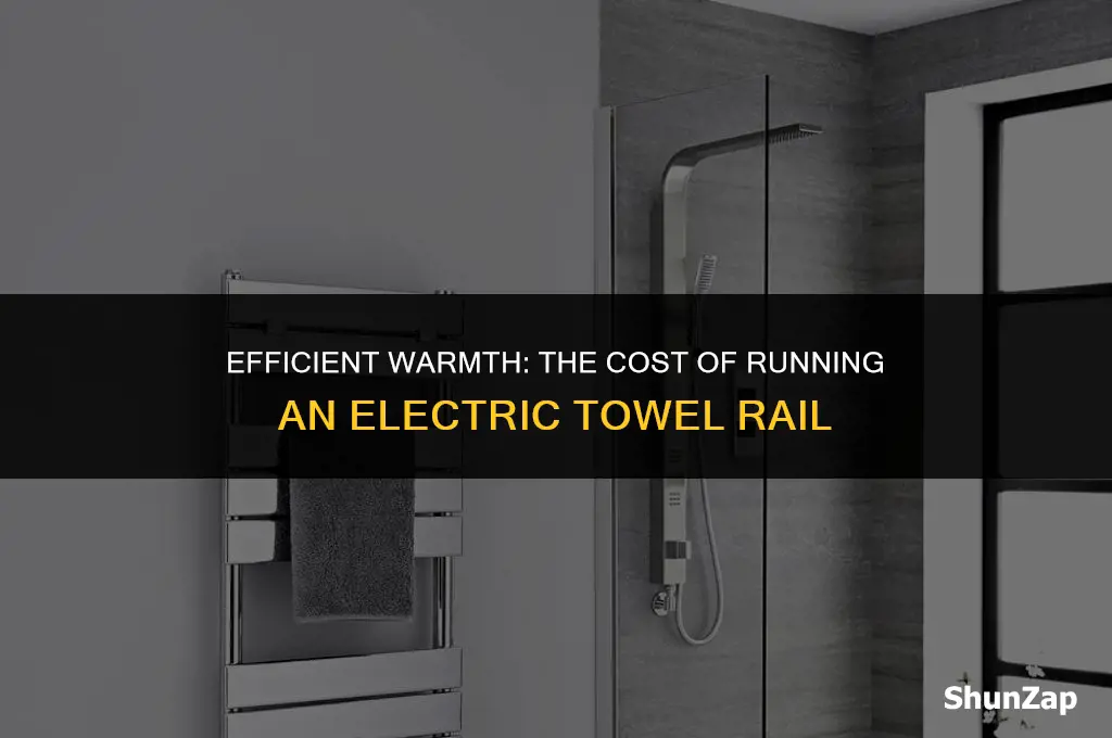 how much does electric towel rail cost to run