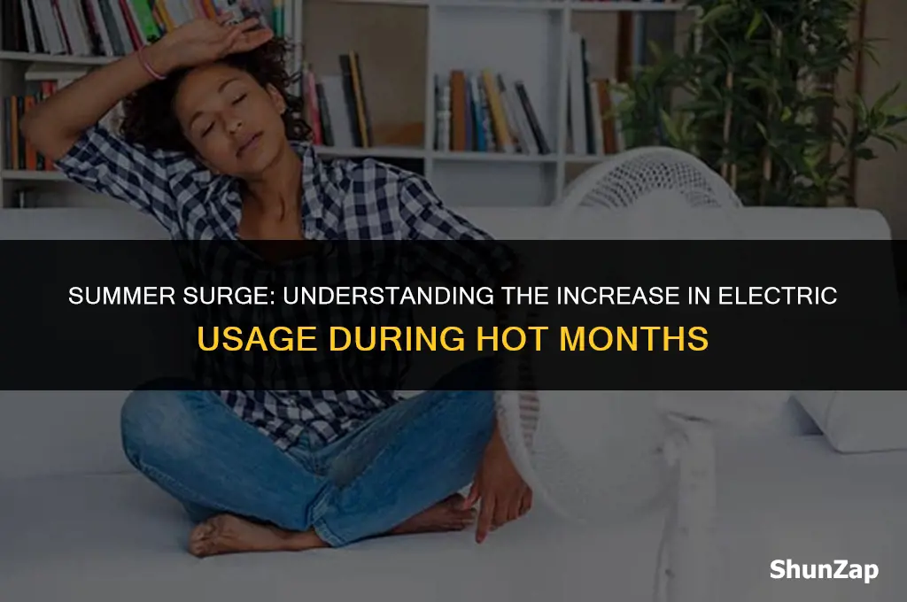 how much does electric use go up in the summer