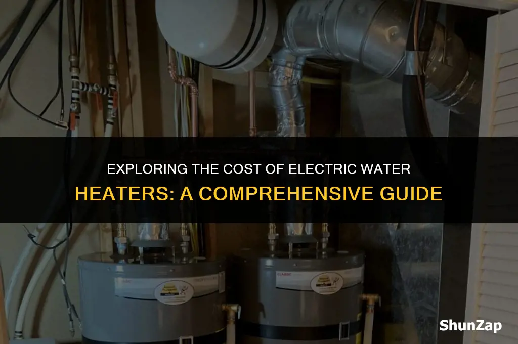 how much does electric water heater cost