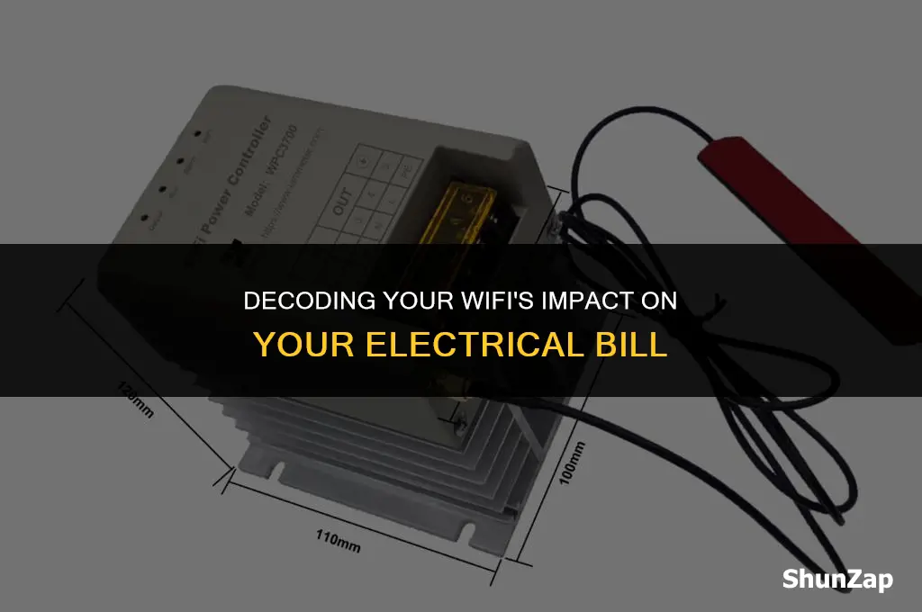how much does electrical bill cost for your own wifi
