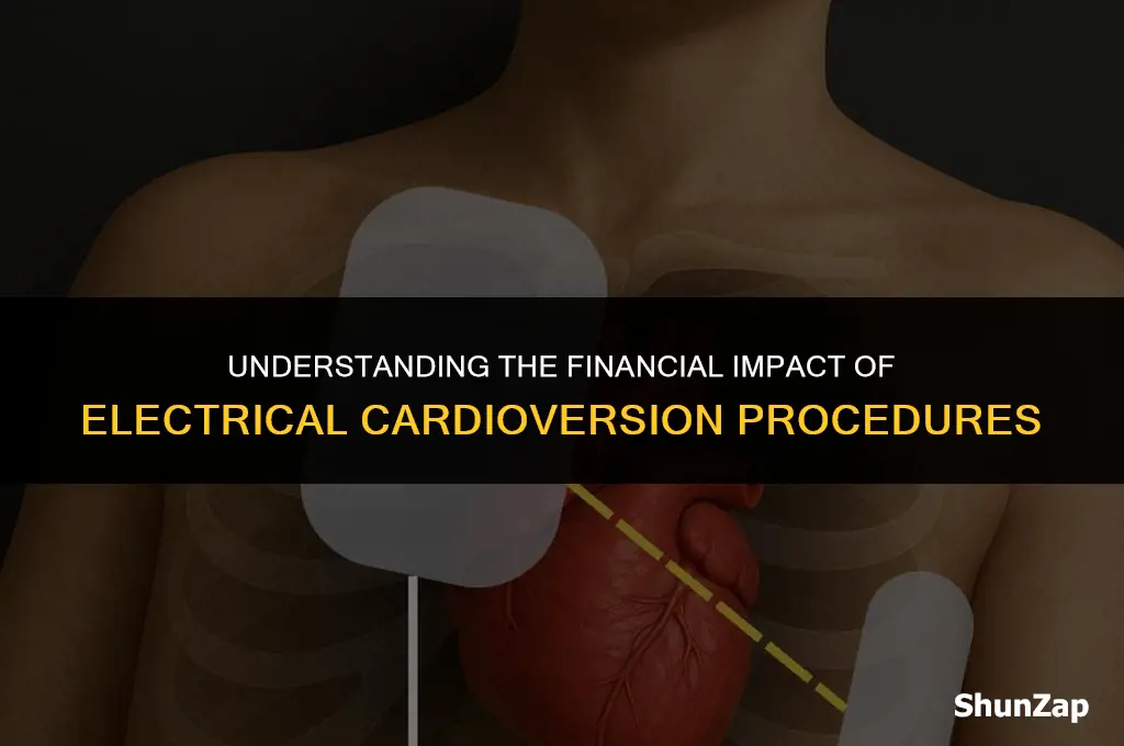 how much does electrical cardioversion cost