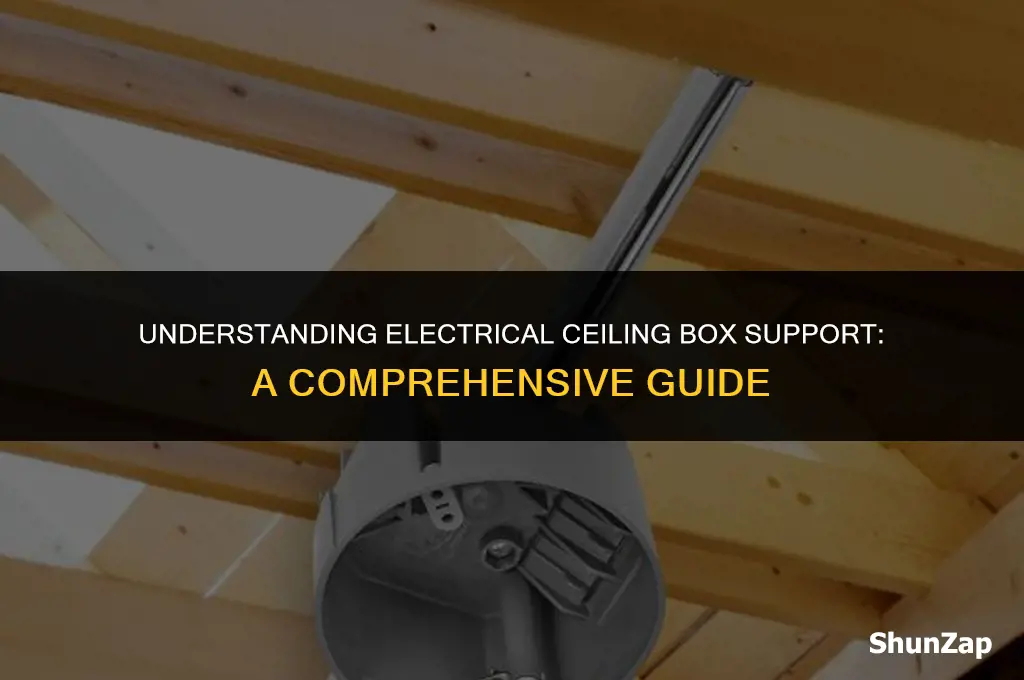 how much does electrical ceiling box support