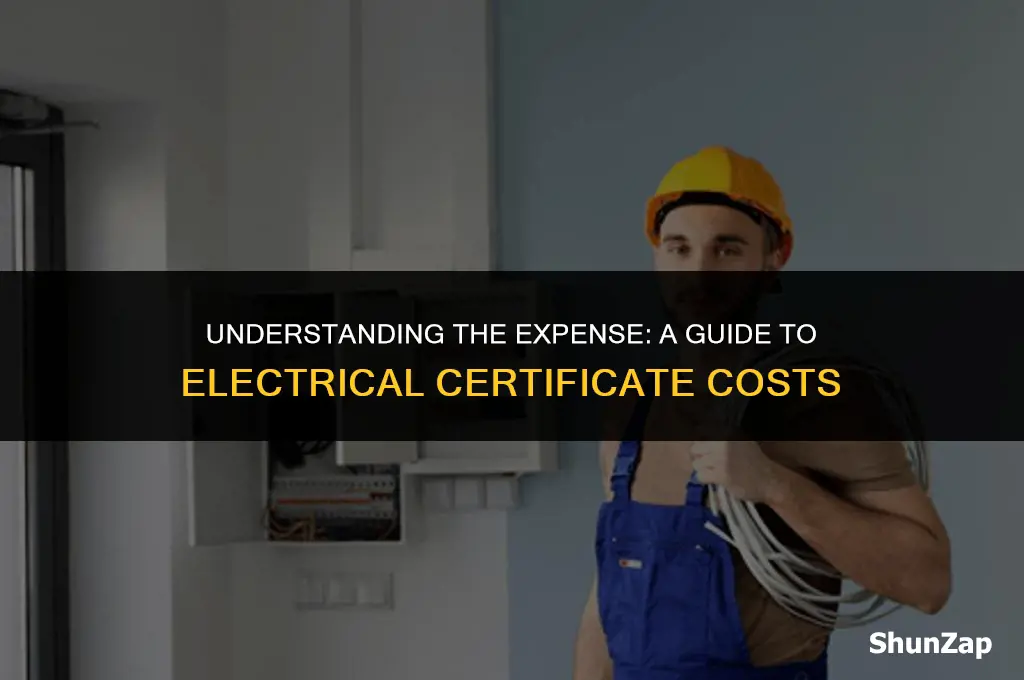 how much does electrical certificate cost