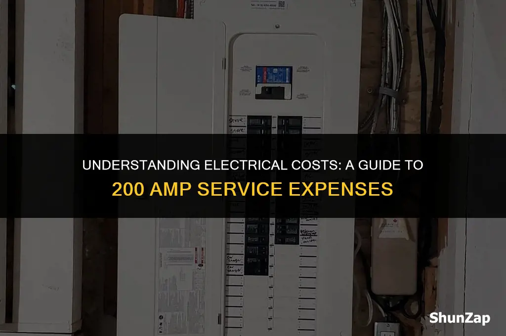 how much does electrical cost 200 amp