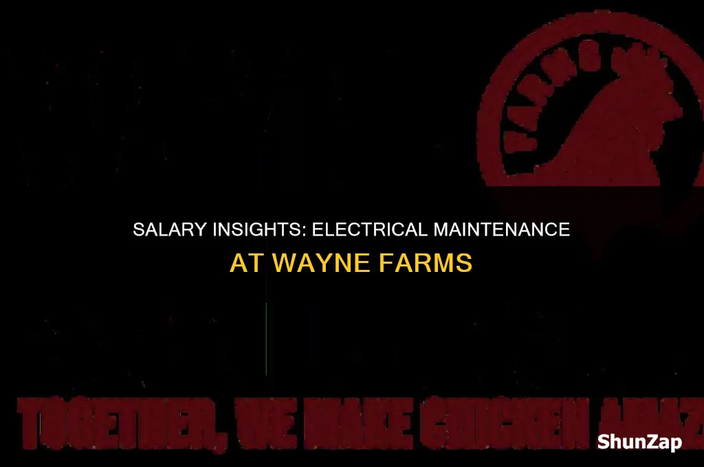how much does electrical maintenance make at wayne farms