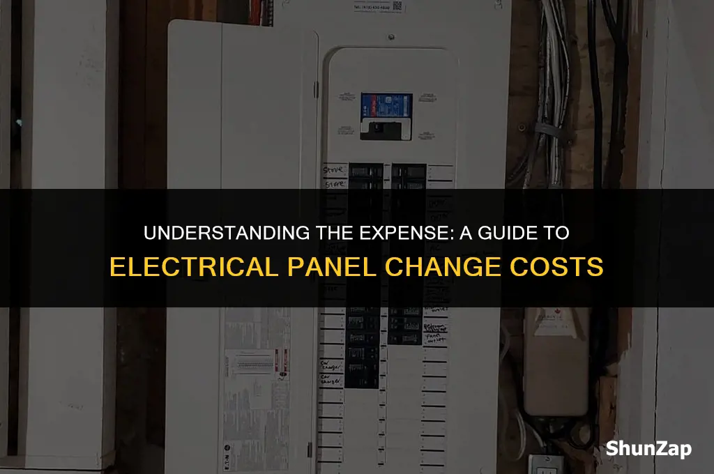 how much does electrical panel change cost