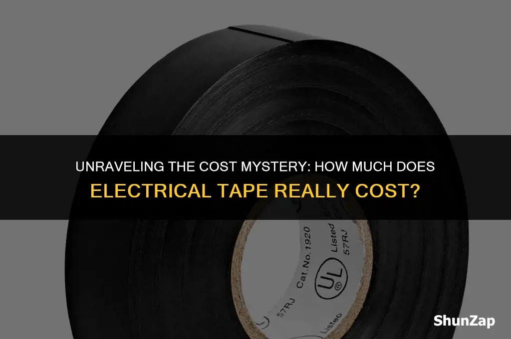 how much does electrical tape cost