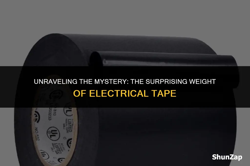 how much does electrical tape weigh