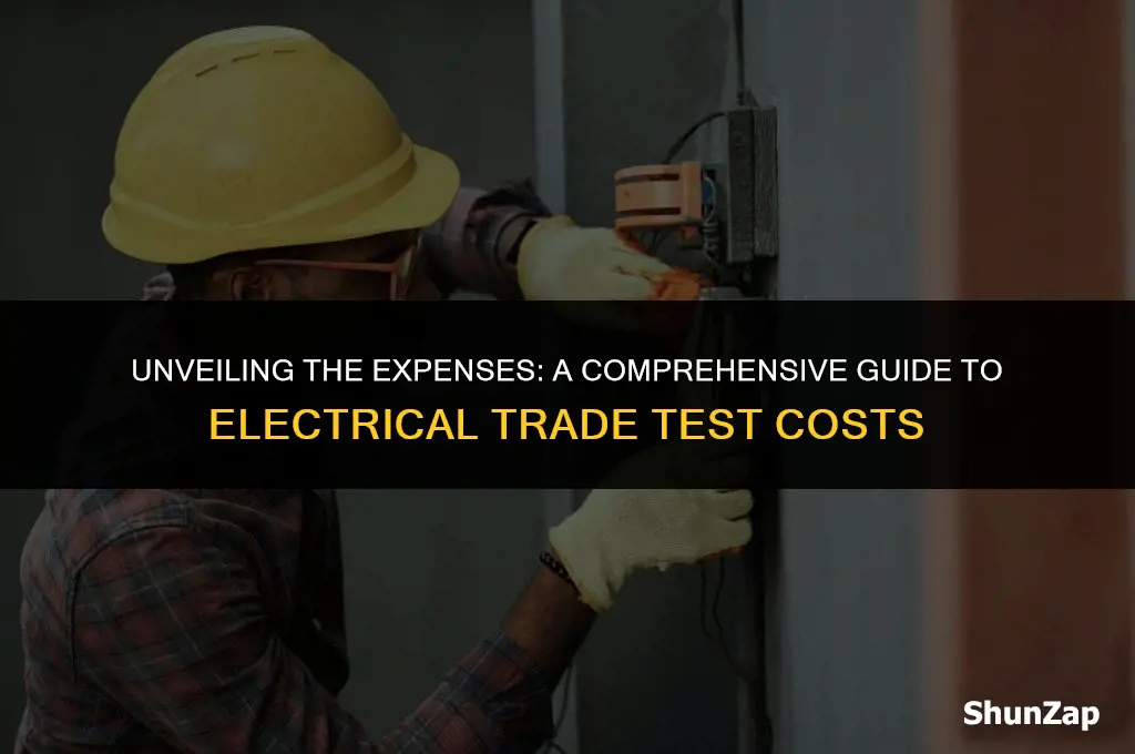how much does electrical trade test cost