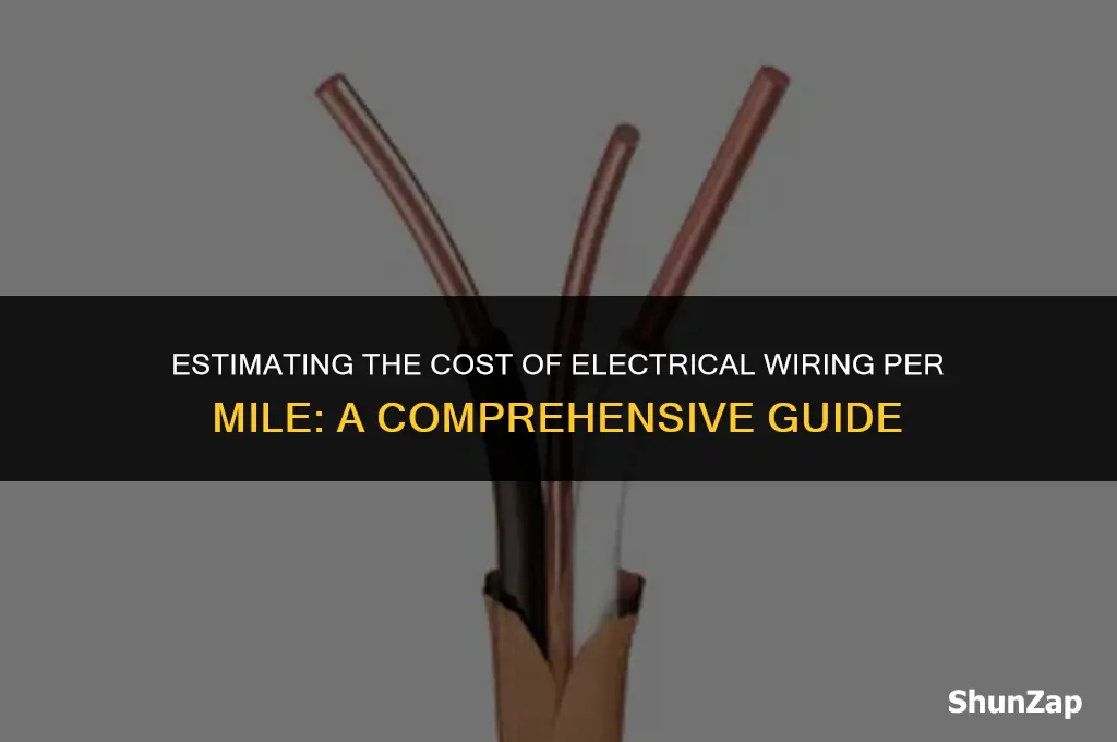 how much does electrical wire cost per mile