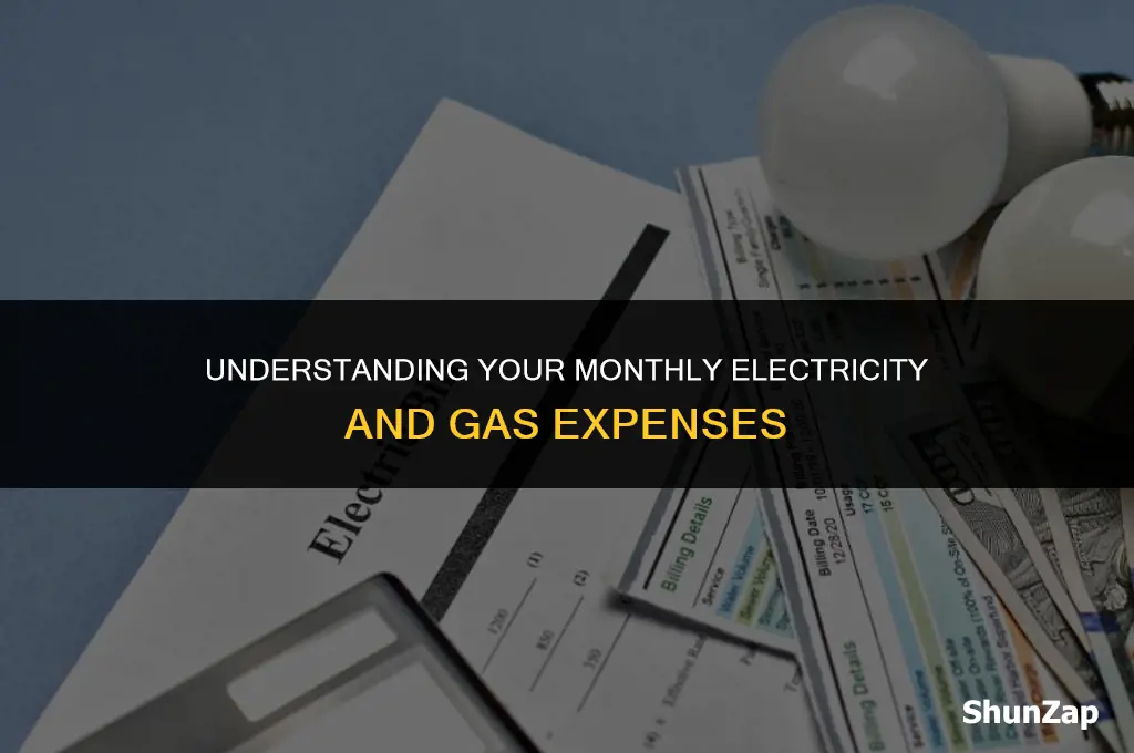 how much does electricity and gas cost per month