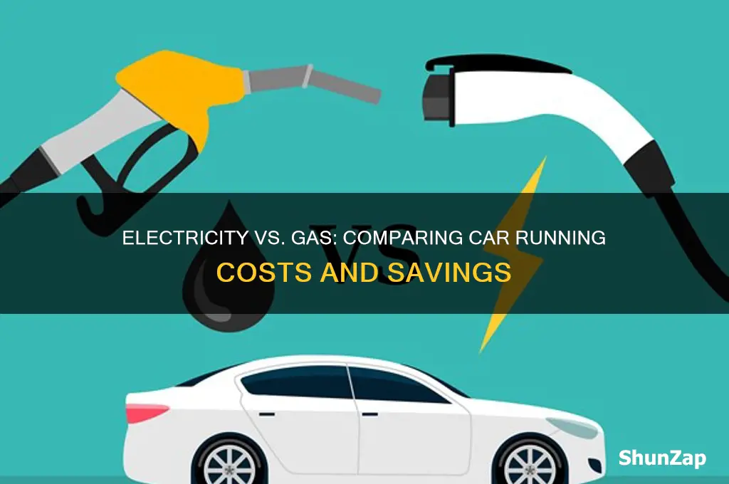 how much does electricity compare to gas car