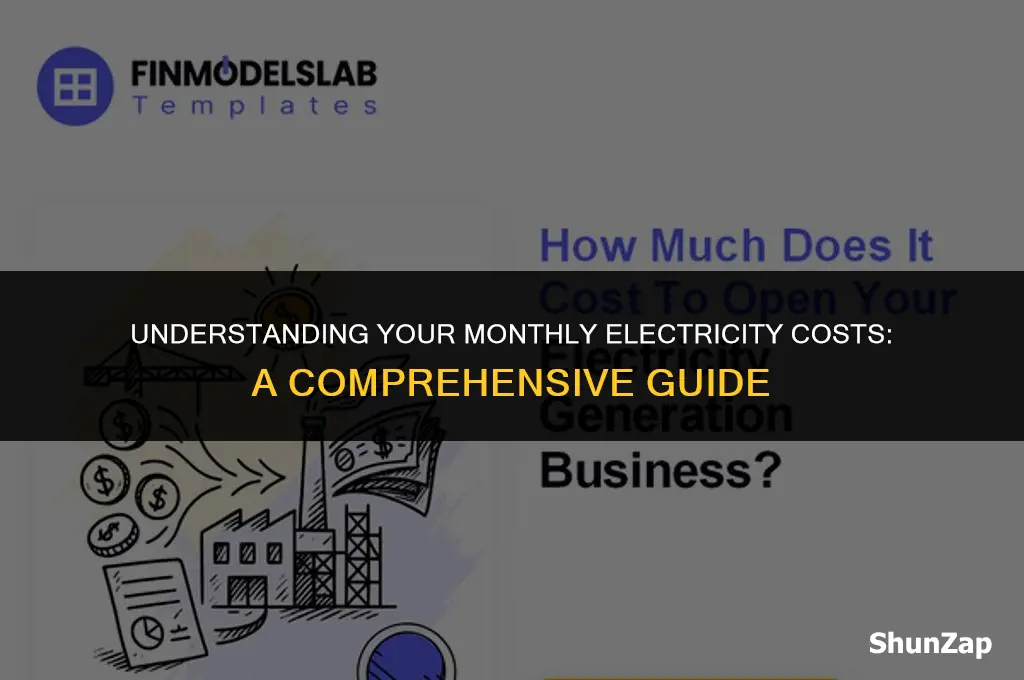 how much does electricity cose per month