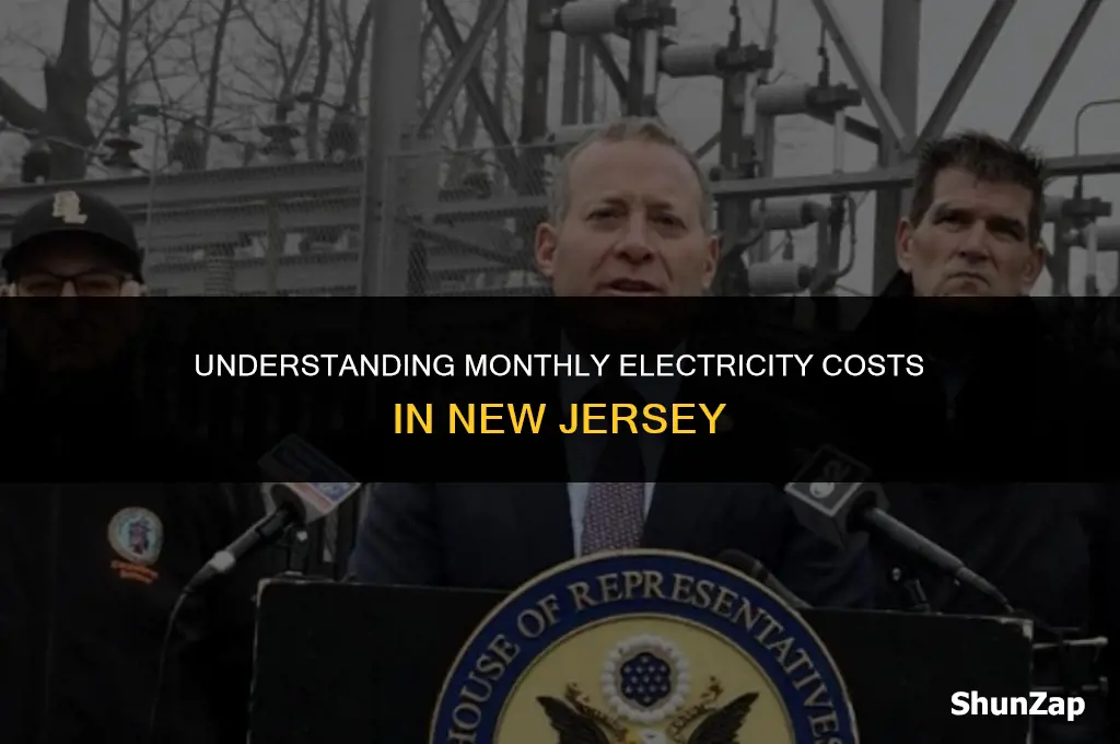 how much does electricity cost a month nj