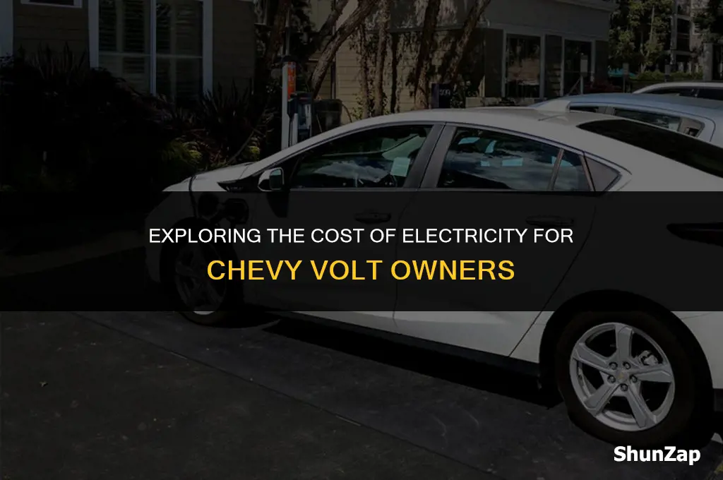 how much does electricity cost chevy volt