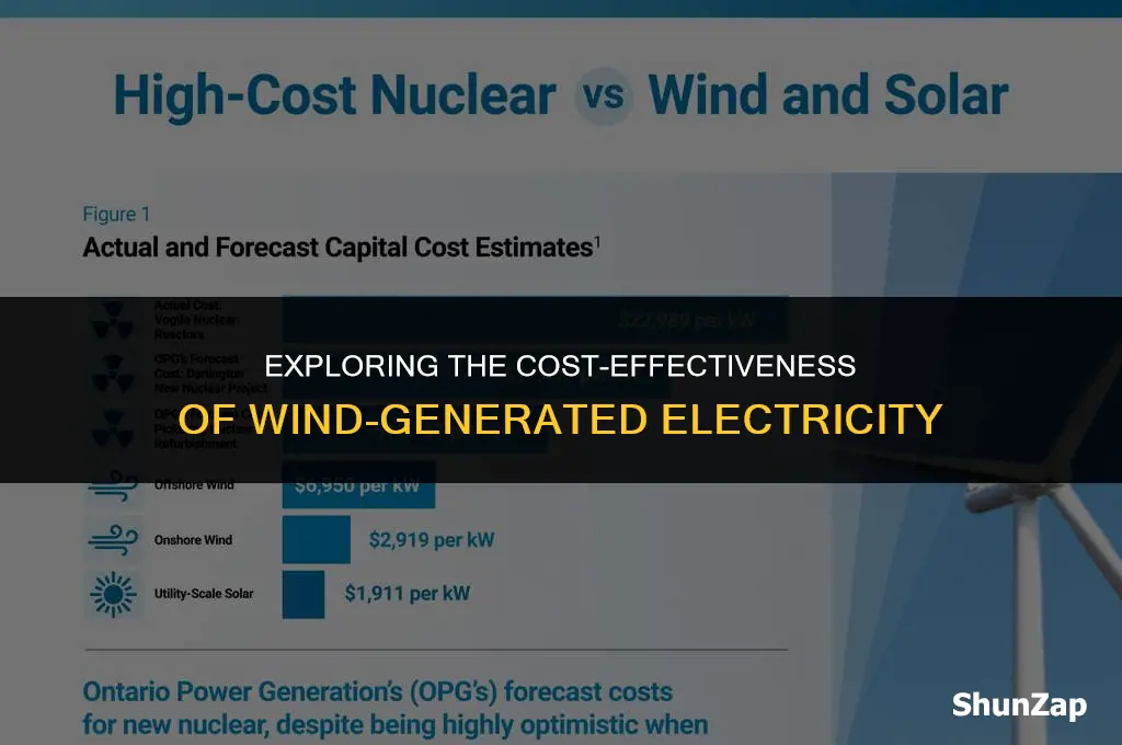 how much does electricity cost cost from wind