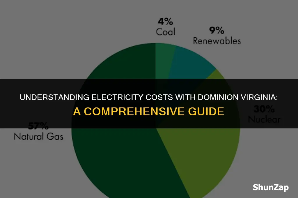 how much does electricity cost dominion virginia
