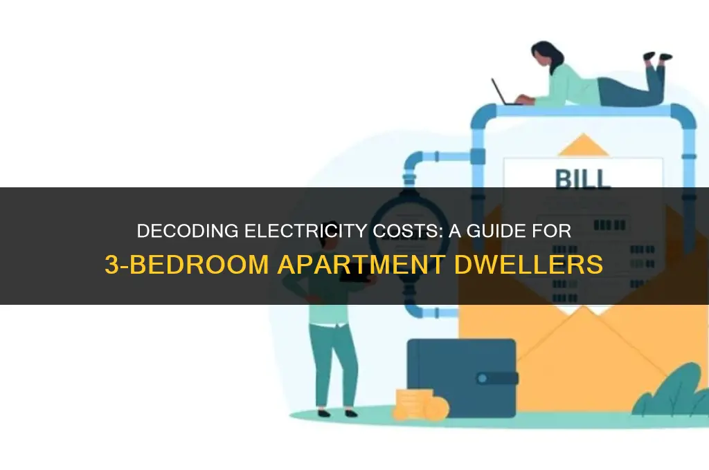 how much does electricity cost for a 3 bedroom apartment