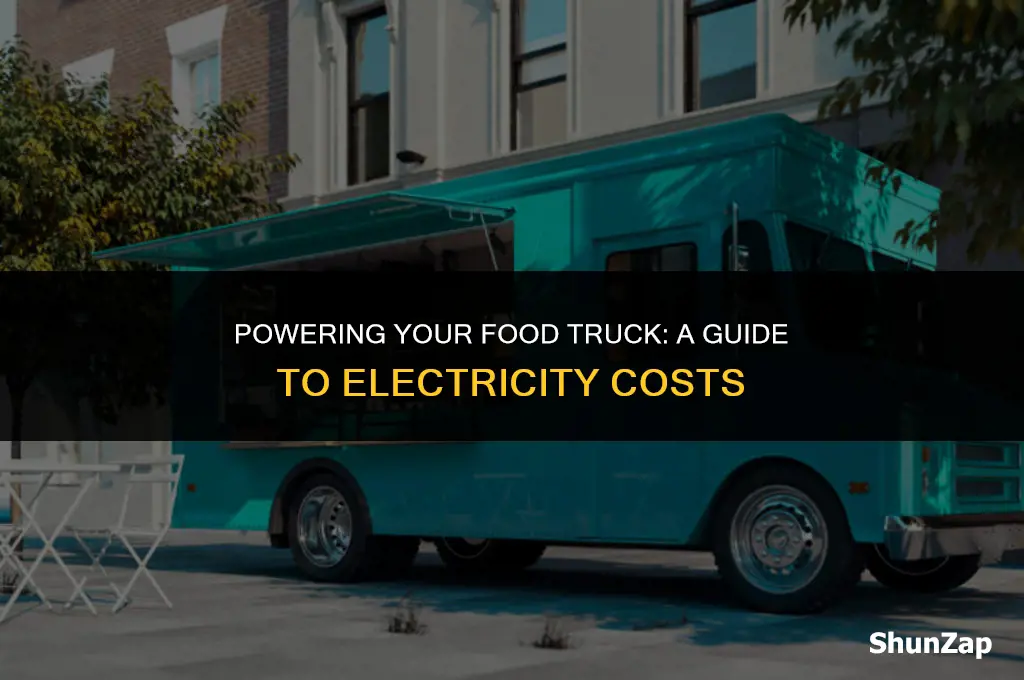 how much does electricity cost for a food truck