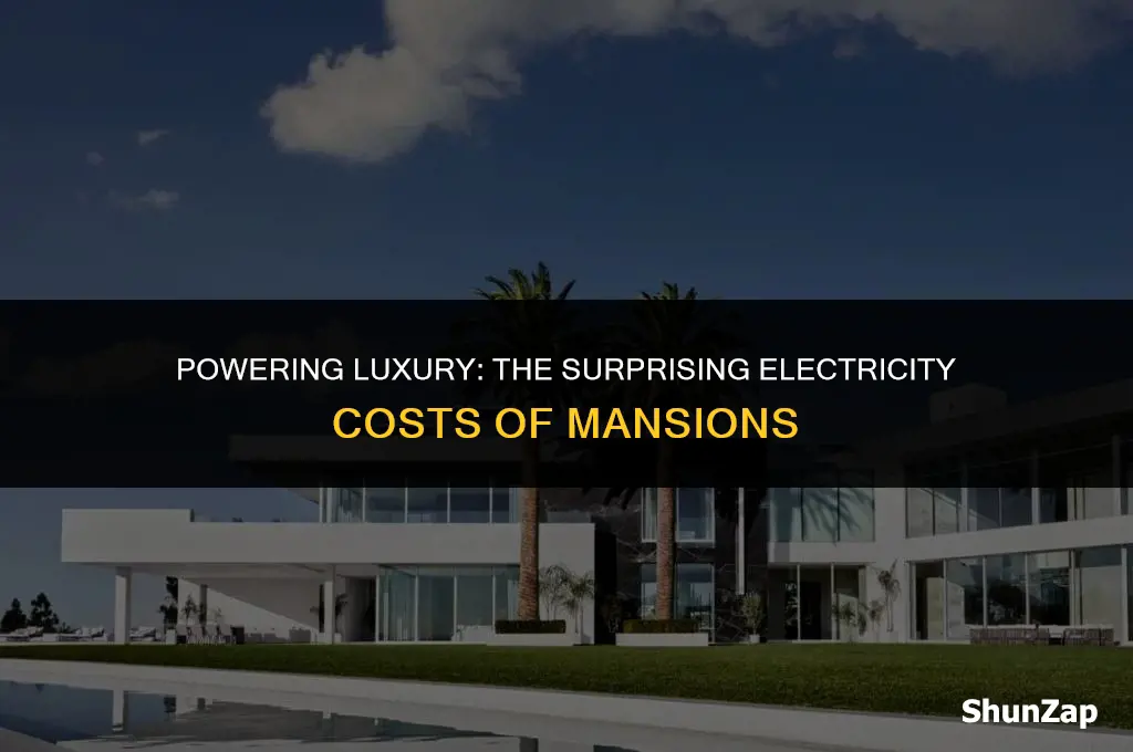 how much does electricity cost for a maansion