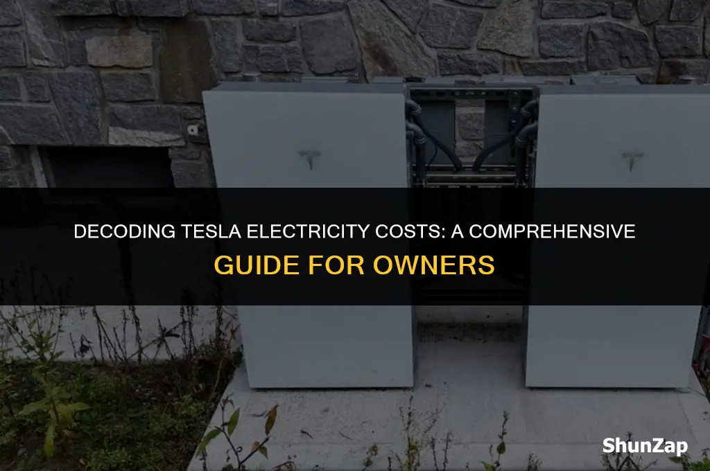 how much does electricity cost for a tesla