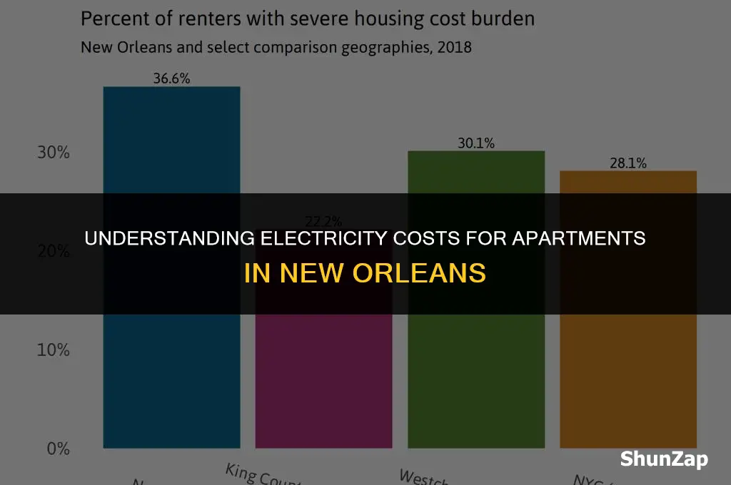 how much does electricity cost for an appartman new orleans