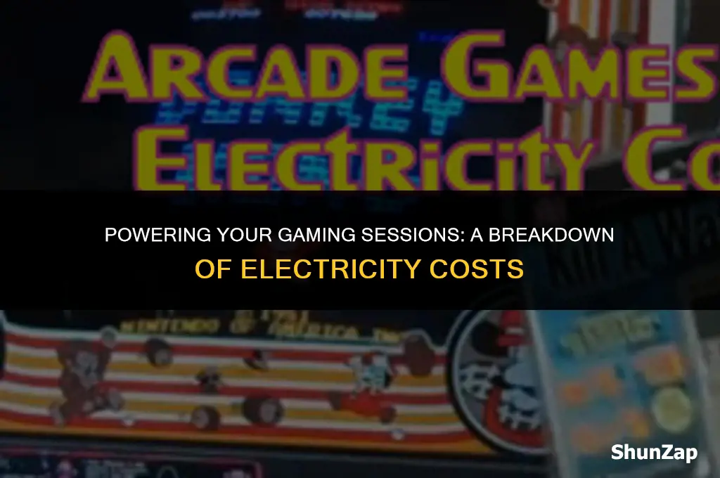 how much does electricity cost for gaming