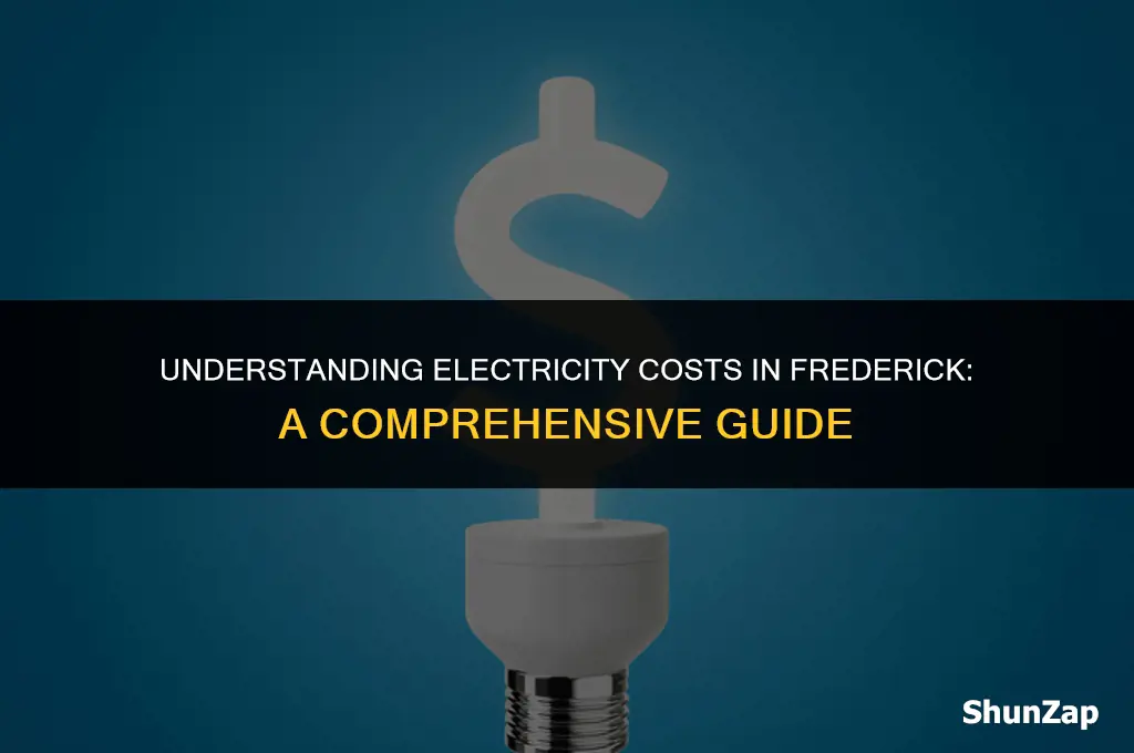 how much does electricity cost frederick