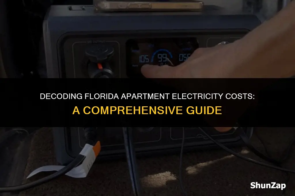 how much does electricity cost in a florida apartment