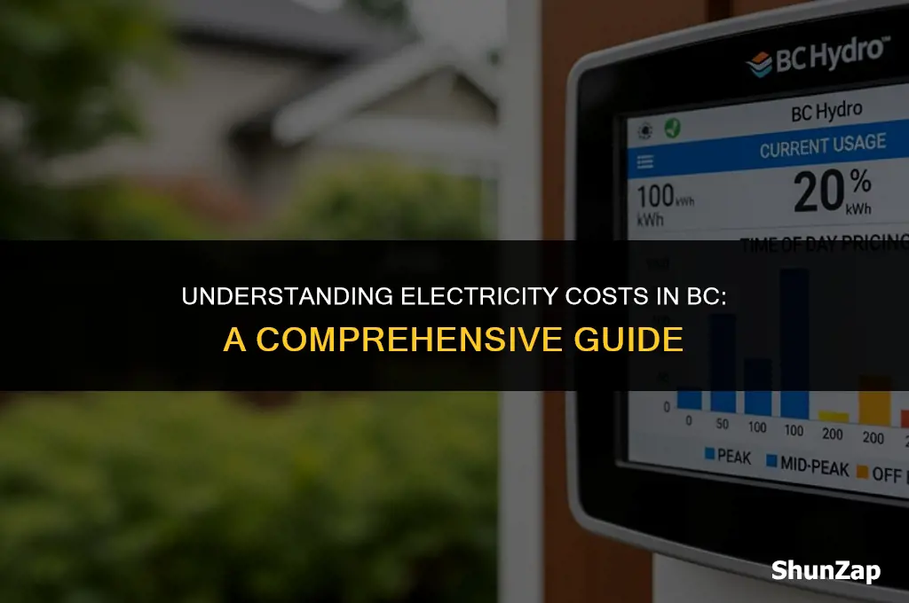 how much does electricity cost in bc