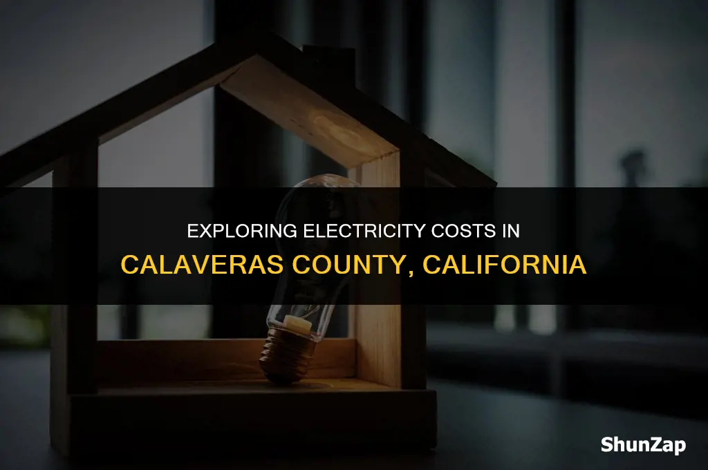 how much does electricity cost in calaveras county california